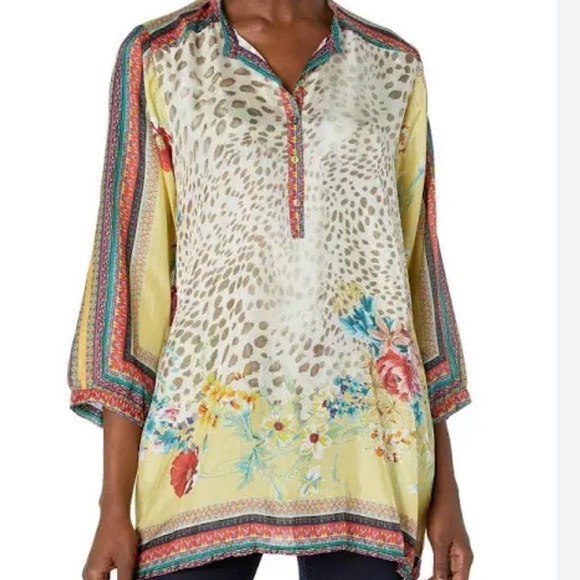 Johnny Was - Silk Flower Tunic - XL